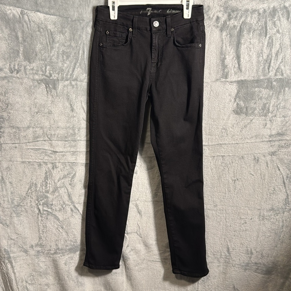 7 for all man kind jeans Kimmie crop jeans Black Jeans size 24